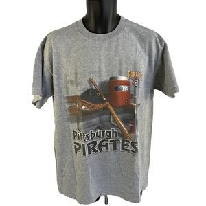 Vintage Y2K 2000 True Fan Pittsburgh Pirates Graphic T-Shirt Sz L